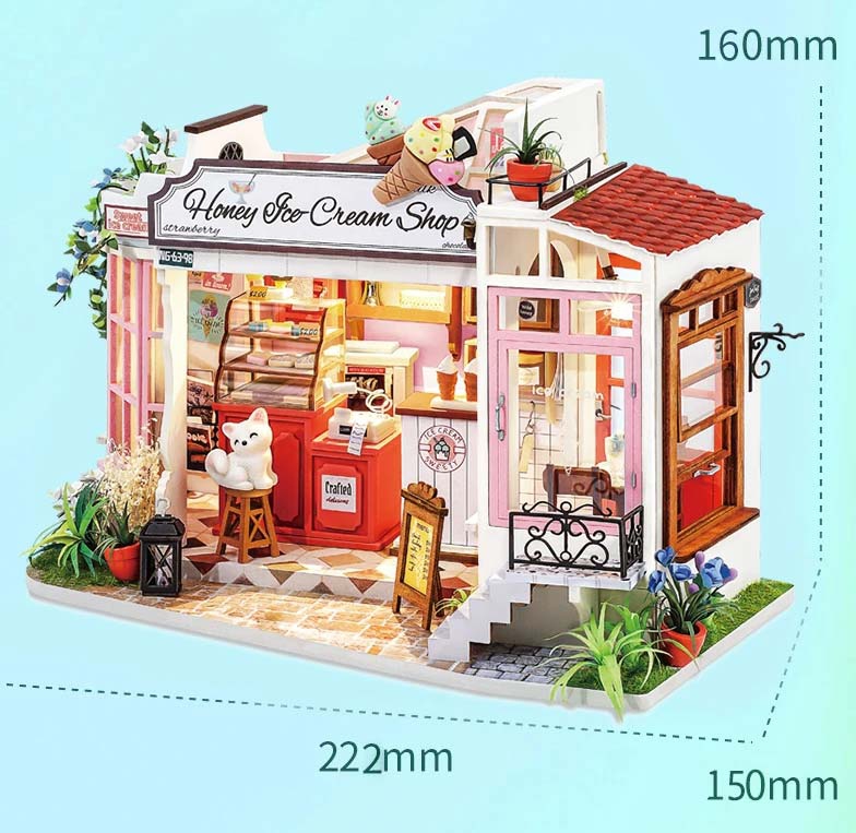Honey Ice Cream Shop - Bausatz DIY - Robotime ROLIFE DG148