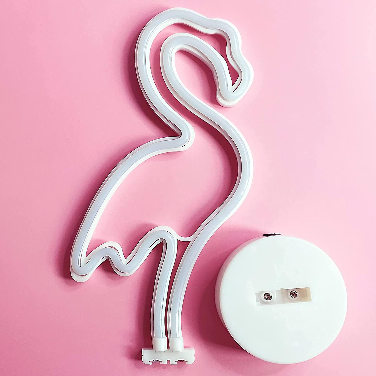 LED Neon-Style Lamp - Flamingo Pink
