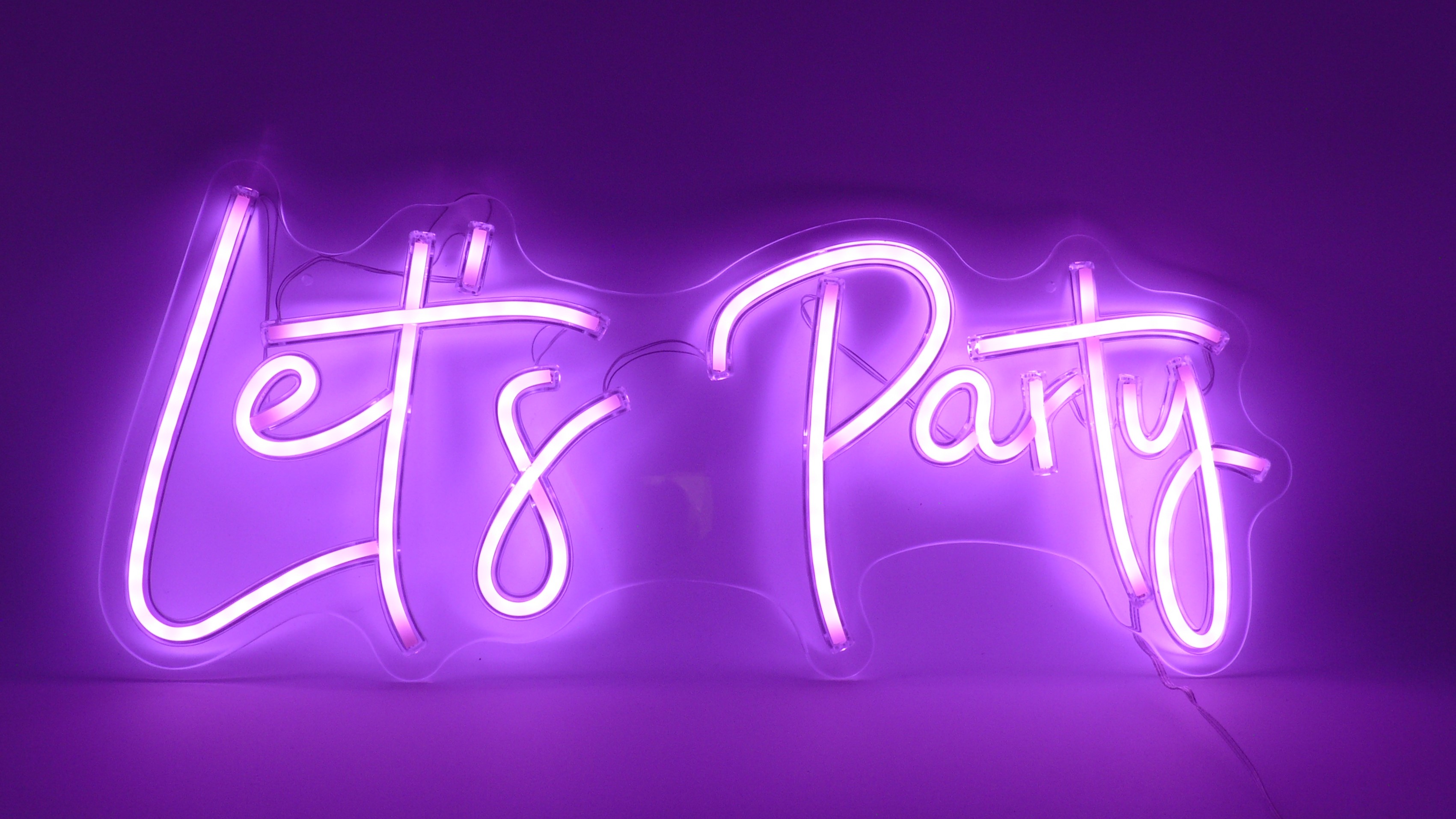 Neonlampe Let´s Party (mit verschiedenen Effekten)