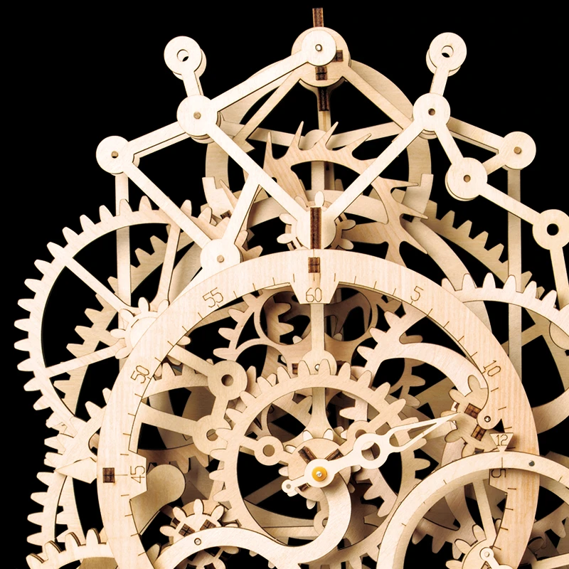 Wooden Model Kit – Mechanical Clock – LK501 by Robotime