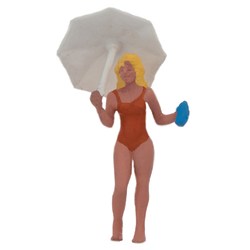 Preiser Frau Sonnenschirm