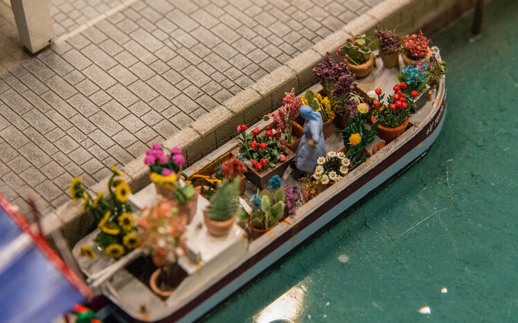 Venedig Blumenboot