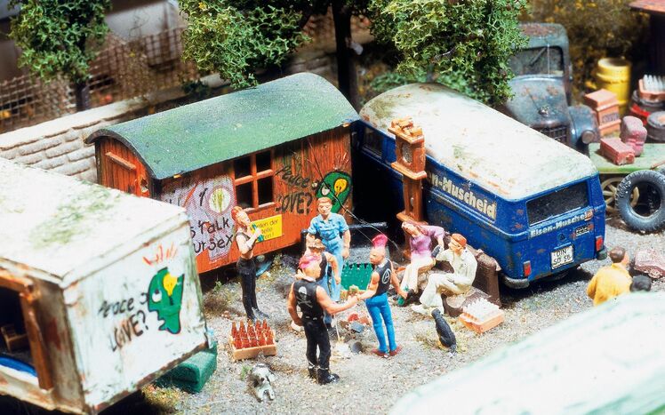 Hamburg Punks Bauwagen