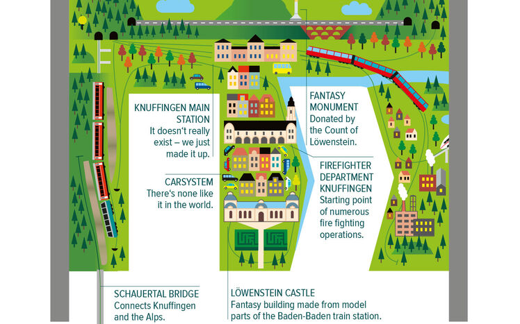 Lageplan Knuffingen Beschriftung Engl