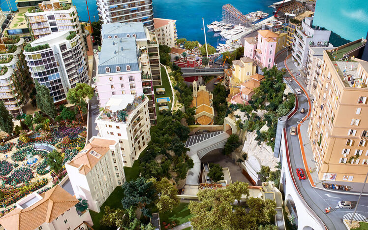 Monaco montecarlo bahnhof schlucht