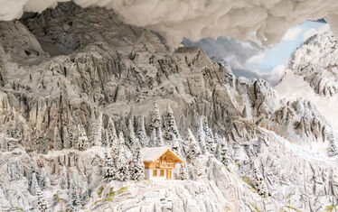 Österreich alpen hütte wolke